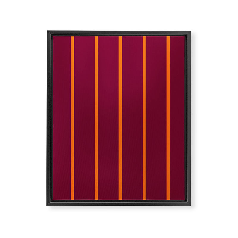 orange stripe  Framed Canvas Print Gallery Image 8