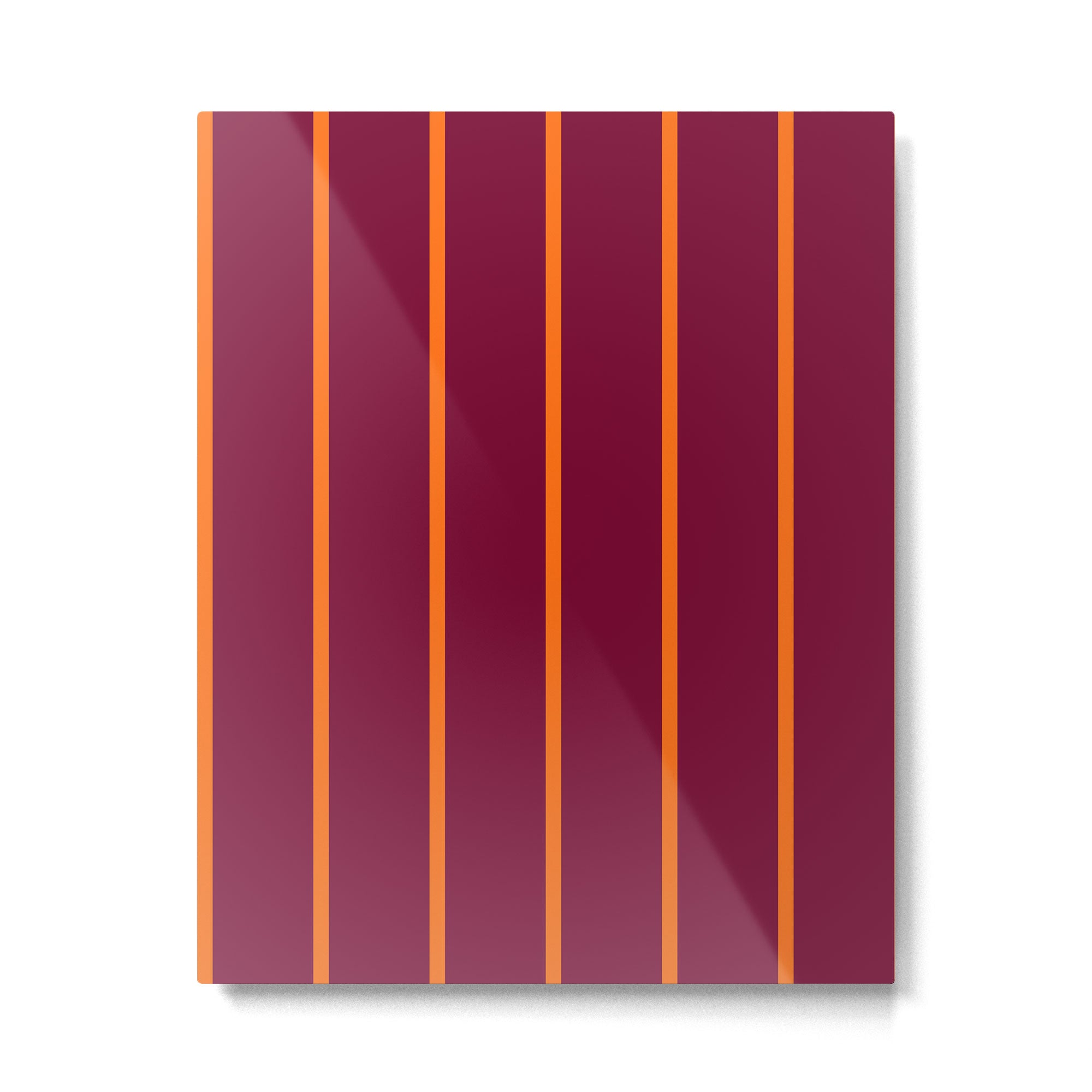 orange stripe  Metal Print Gallery Image 6