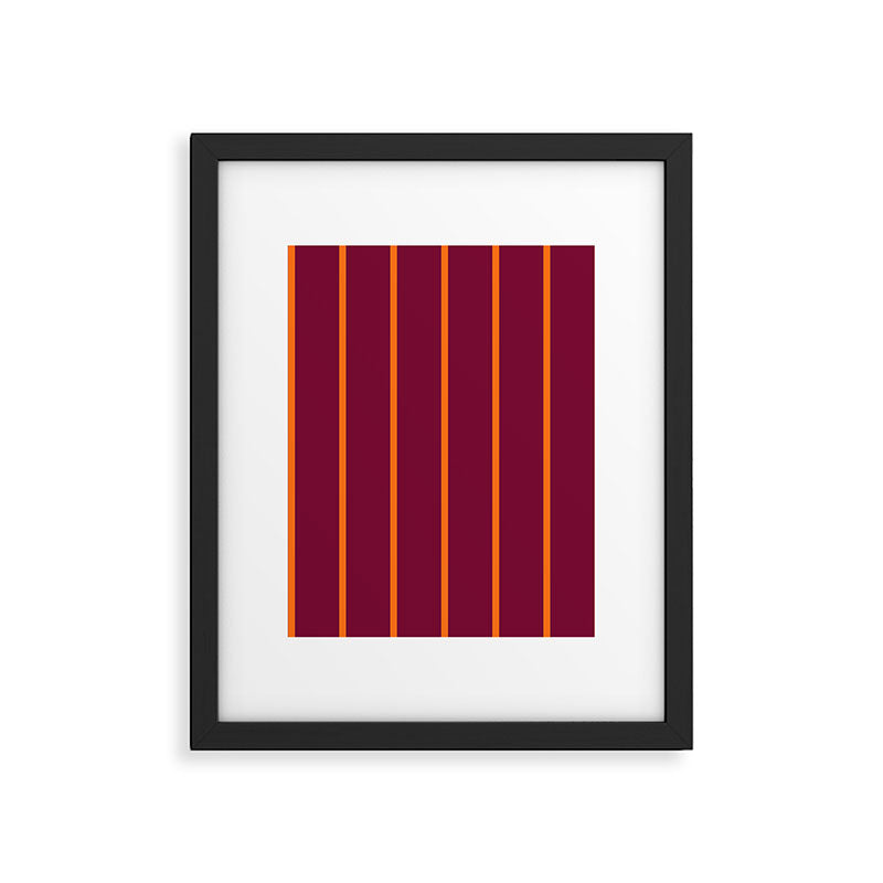orange stripe  Framed Art Print Gallery Image 6