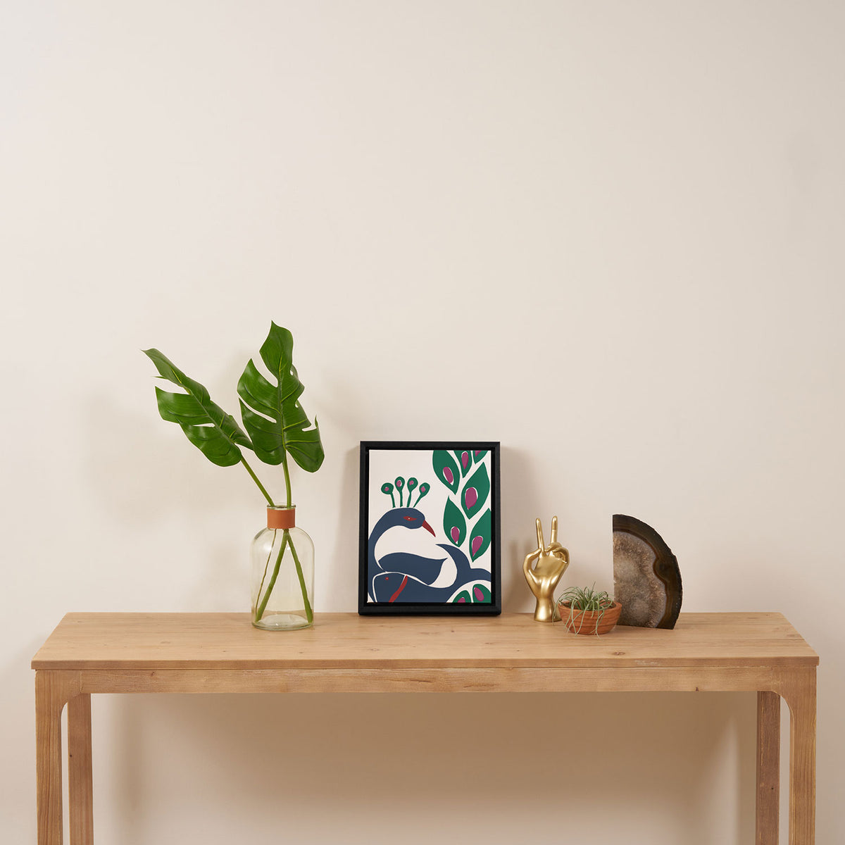 paper fish peacock Framed Canvas Print Gallery Image 4