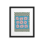 Pastel Nature Checkerboard  Framed Art Print Gallery Image 6