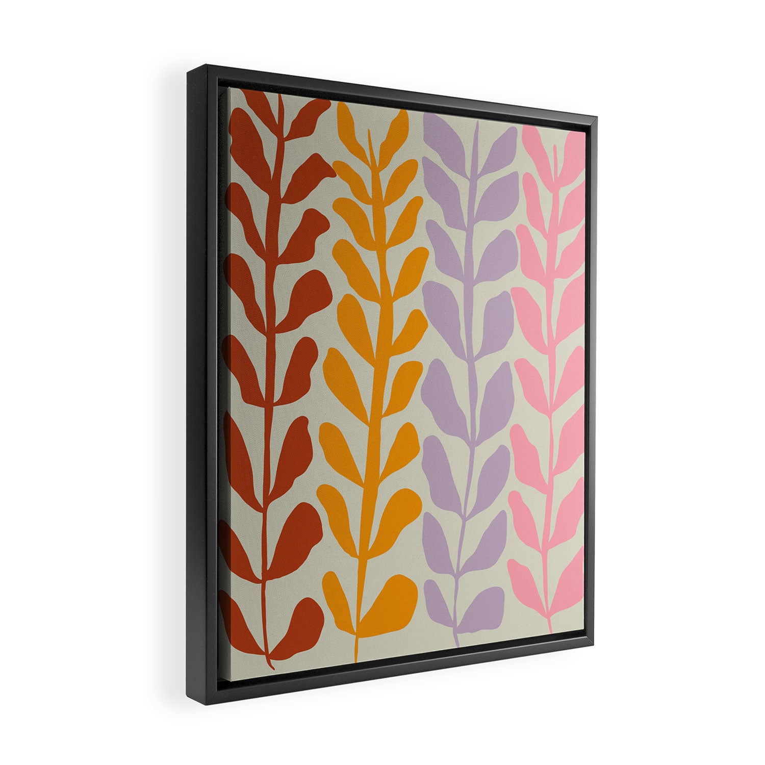 Pastel Petals Framed Canvas Print Gallery Image 2