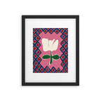 Petal plaid playtime I Framed Art Print Gallery Image 5