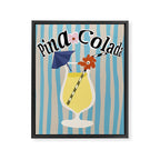 Pina Colada cocktail Framed Canvas Print Gallery Image 6