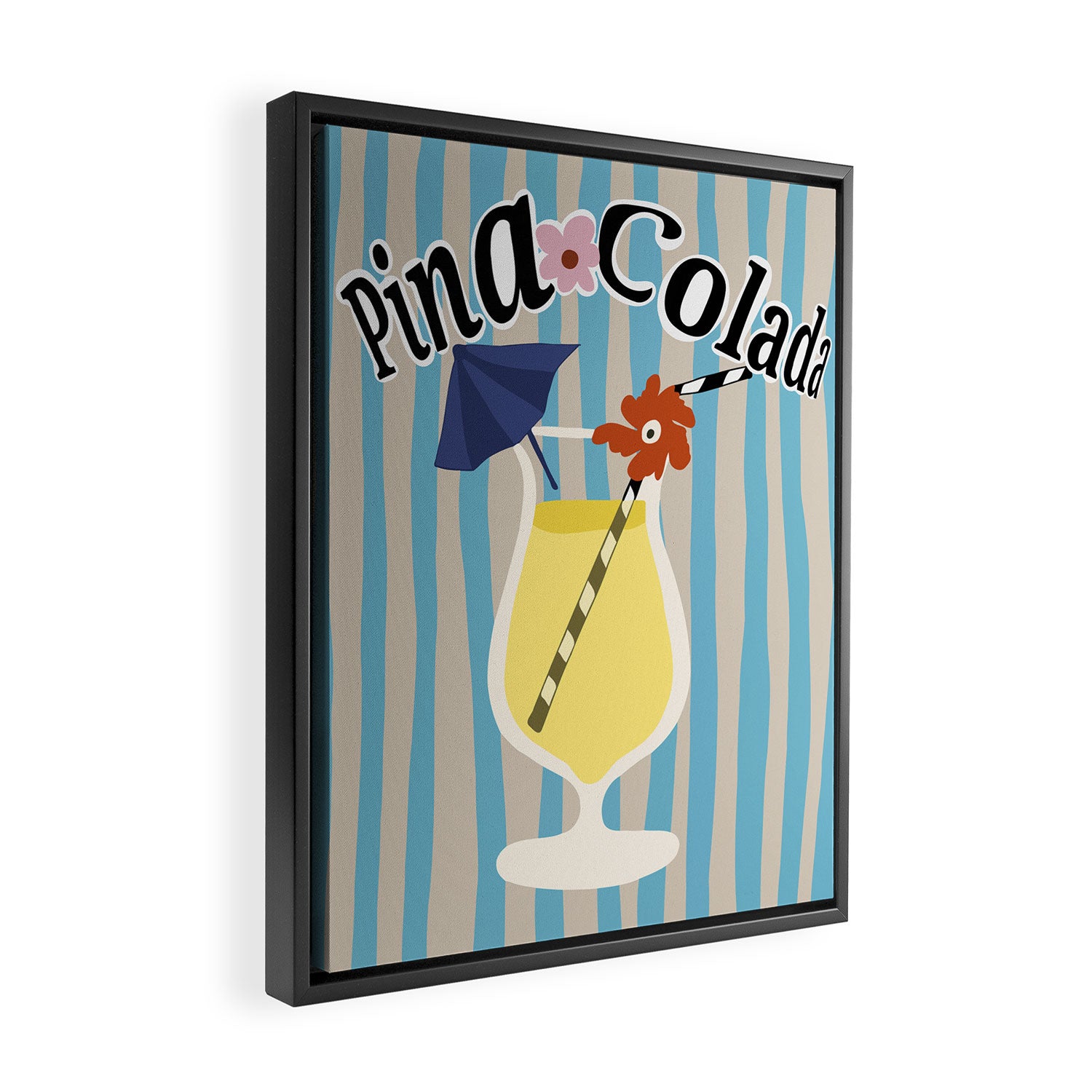 Pina Colada cocktail Framed Canvas Print Gallery Image 2