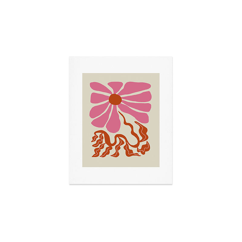 Pink daisy  Art Print Gallery Image 1