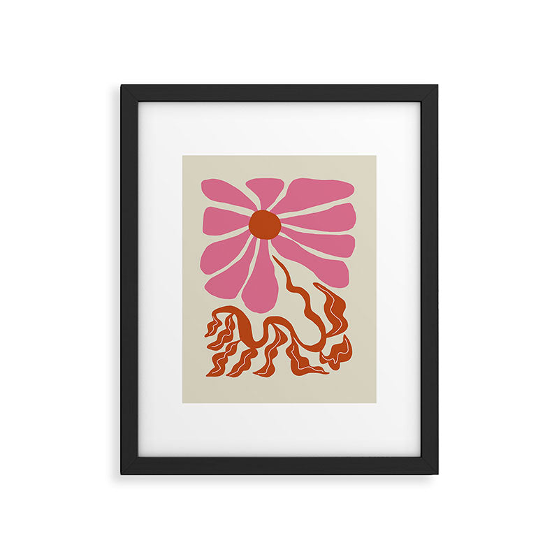 Pink daisy  Framed Art Print Gallery Image 4