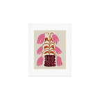Pink dropping flower pottery   Art Print Gallery Image 1