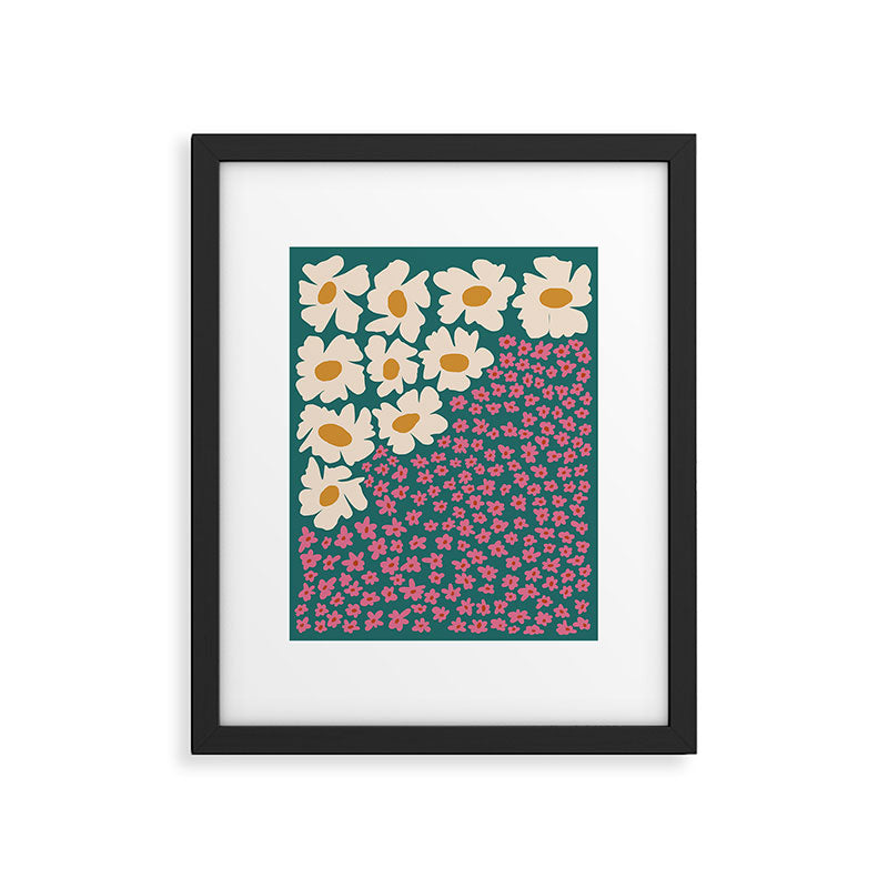Pop-art abstract flower 2 Framed Art Print Gallery Image 5