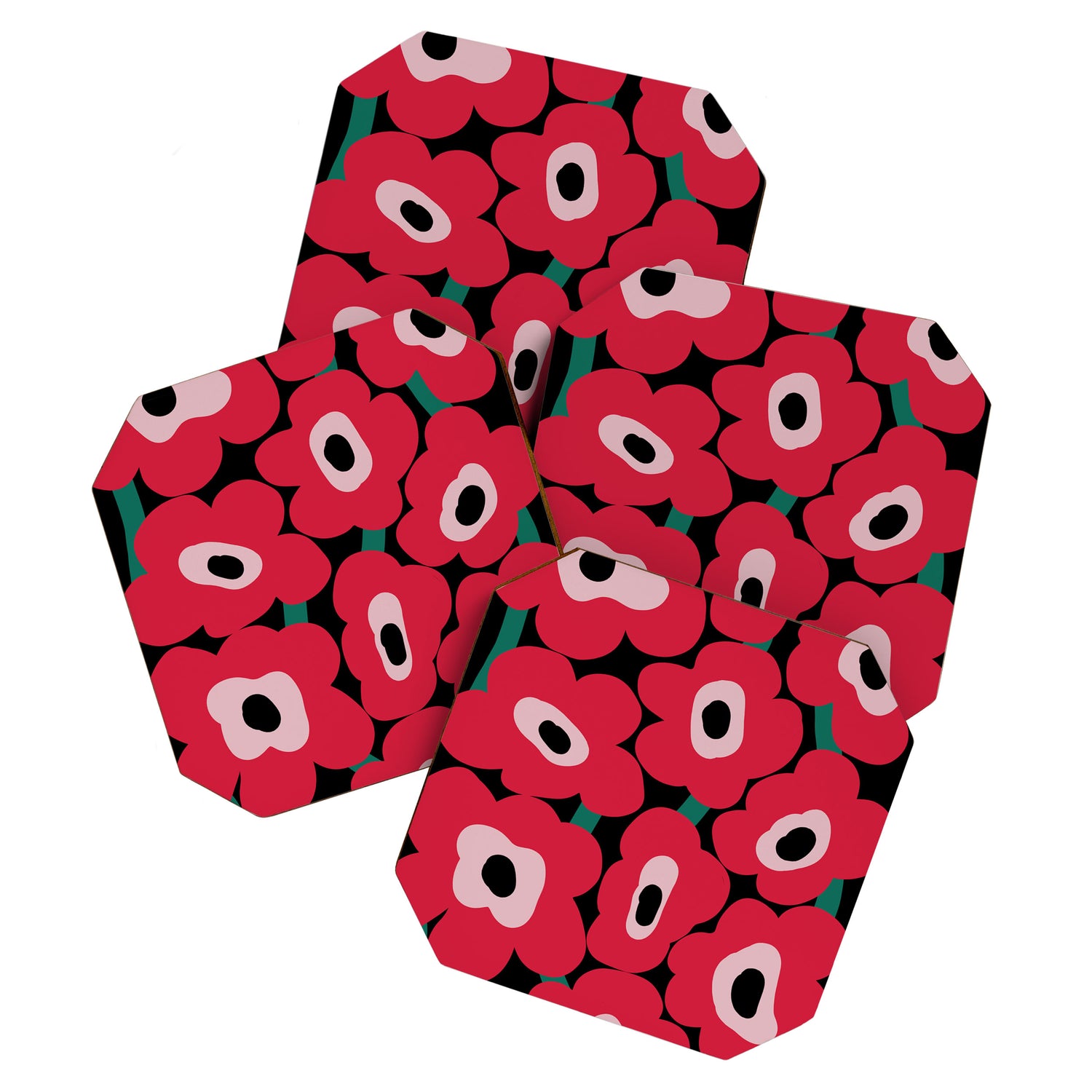 poppy dream night  Coaster Gallery Image 1
