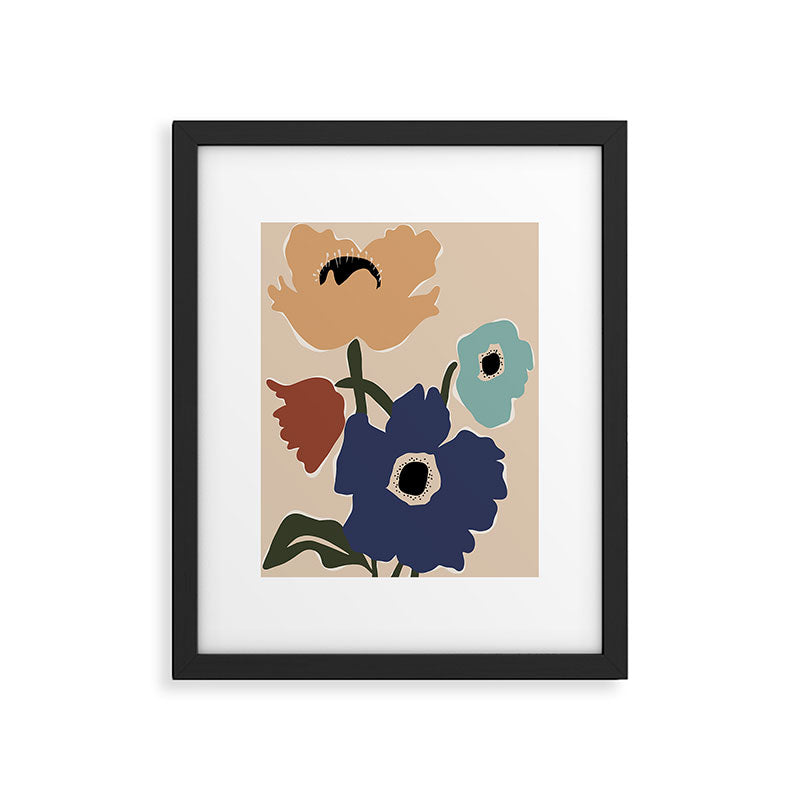 poppy flower market  Framed Art Print Gallery Image 6