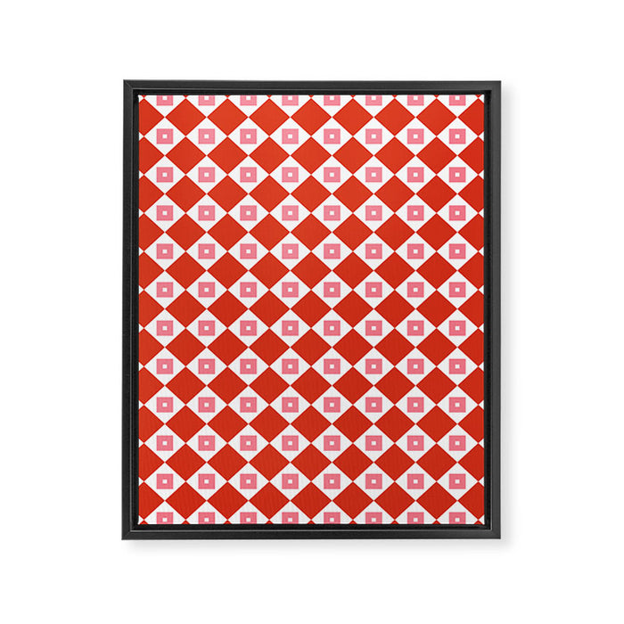 Red Harmony Framed Canvas Print Gallery Image 1