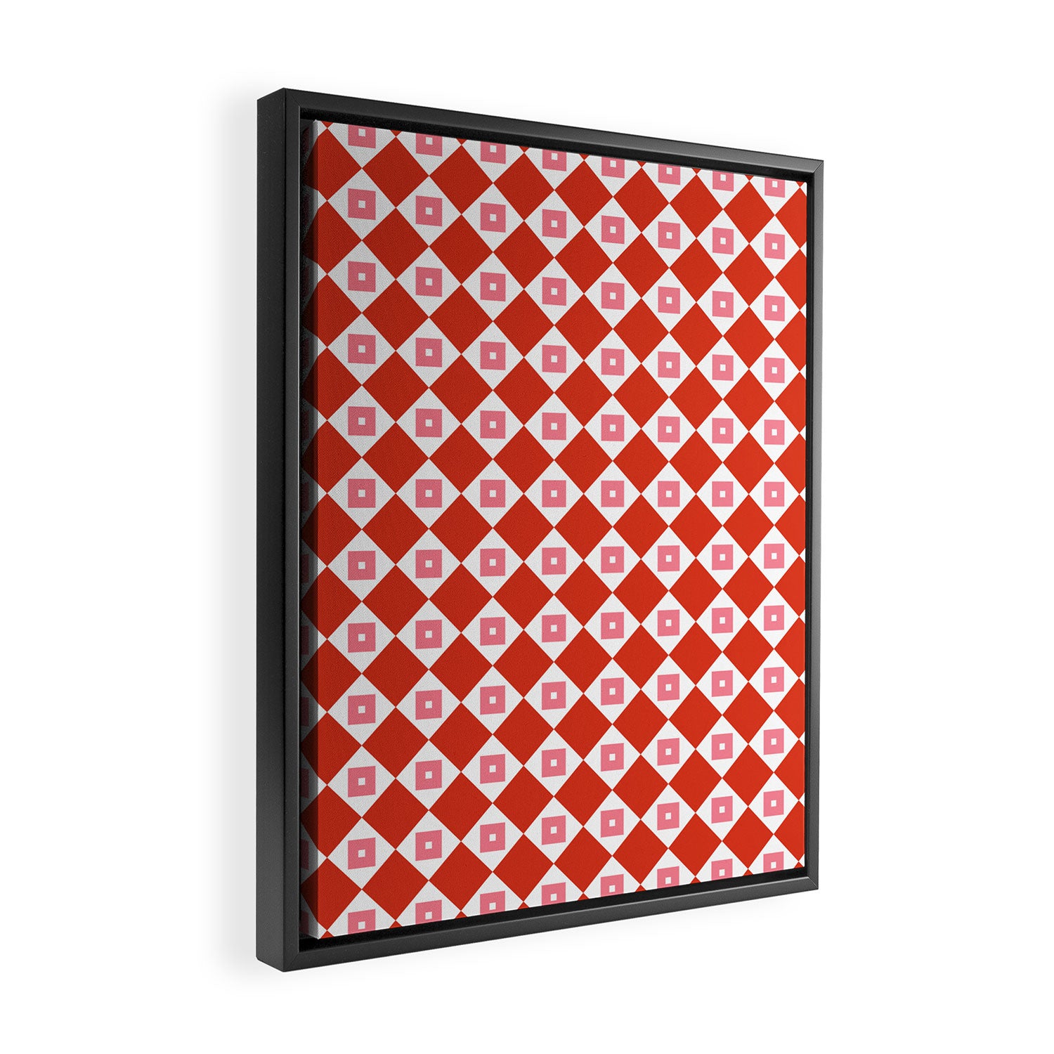 Red Harmony Framed Canvas Print Gallery Image 2