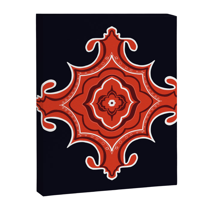 Red Waves Canvas Print Gallery Image 1