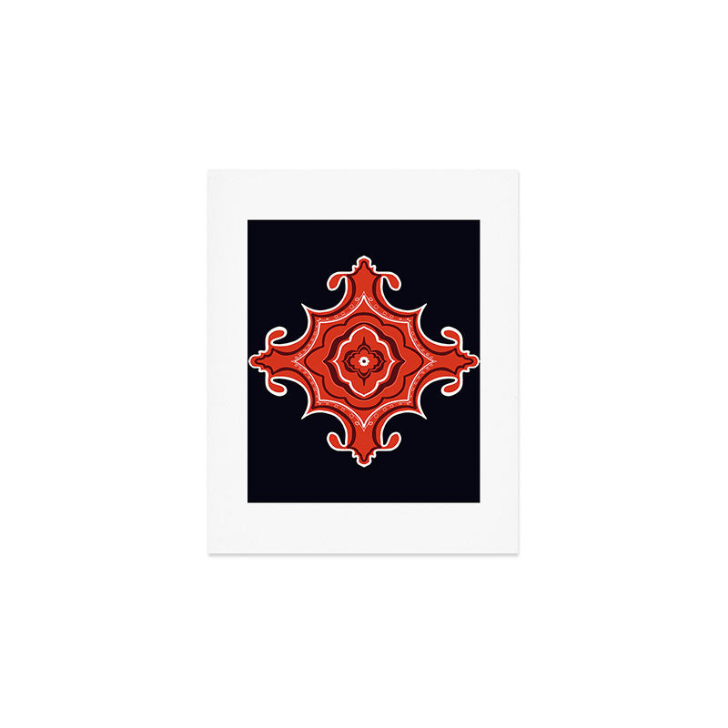 Red Waves Art Print Gallery Image 1