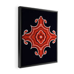 Red Waves Framed Canvas Print Gallery Image 2