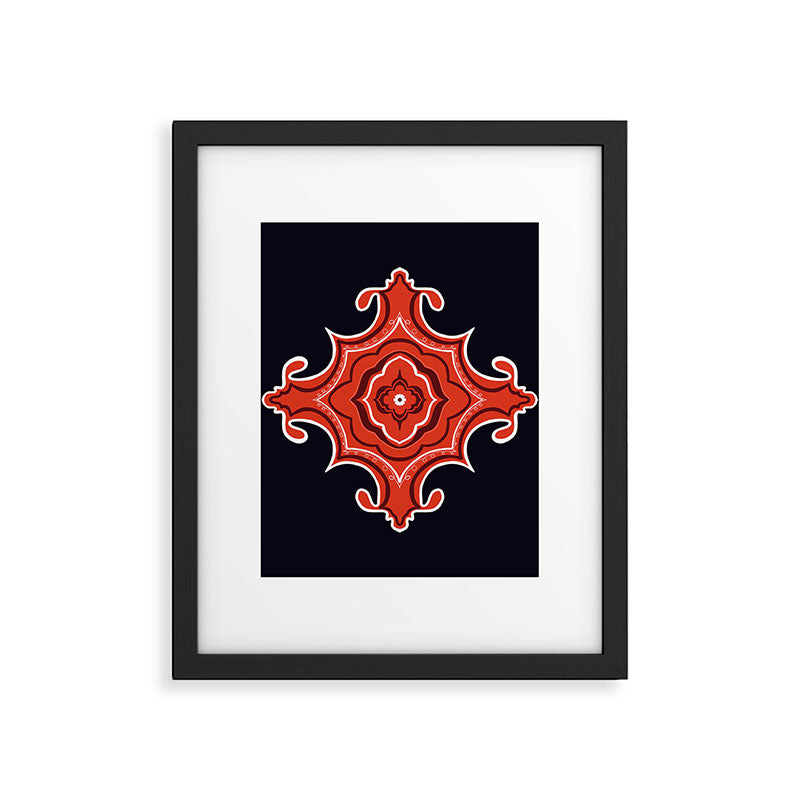Red Waves Framed Art Print Gallery Image 6