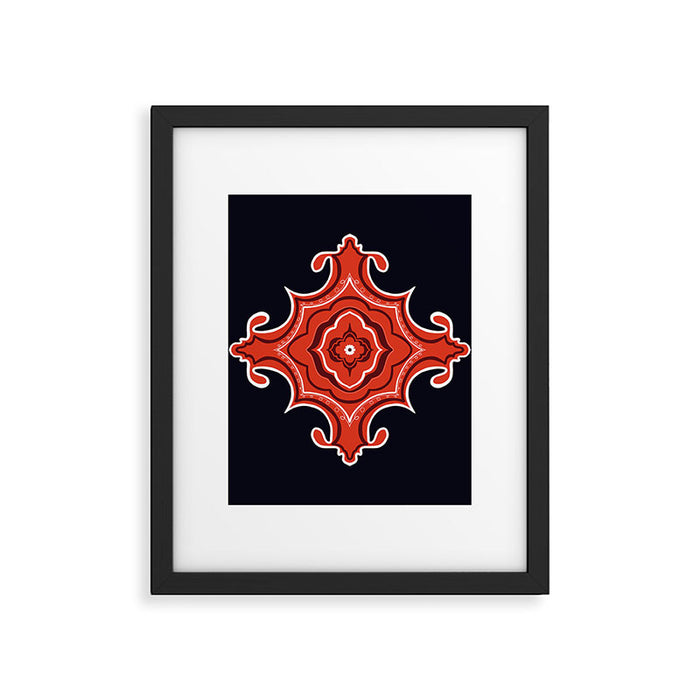 Red Waves Framed Art Print Gallery Image 1