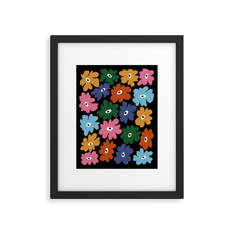 Retro blooming night  Framed Art Print Gallery Image 5