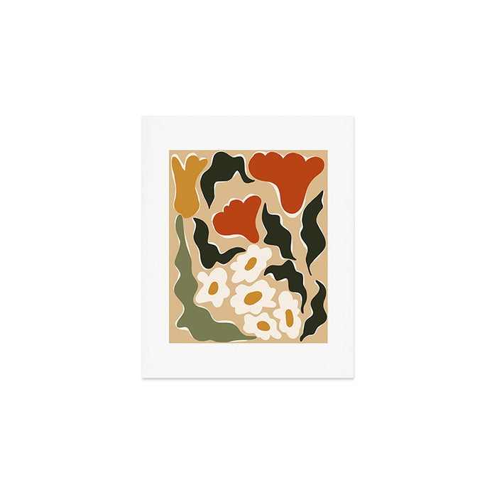 RETRO BOLD flowers  Art Print Gallery Image 1
