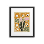 RETRO floral garden  Framed Art Print Gallery Image 5