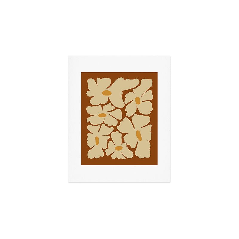 Retro fun floral  Art Print Gallery Image 1