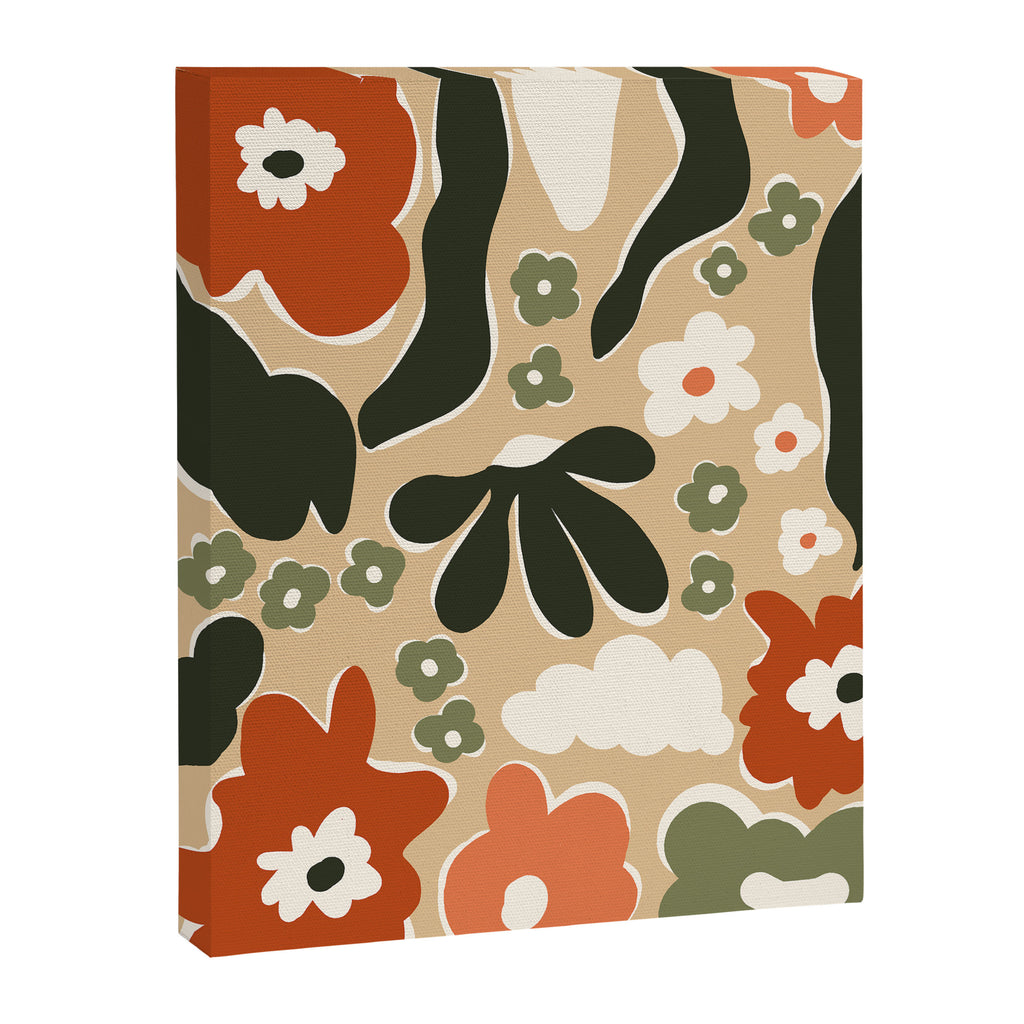 retro matisse flower garden  Canvas Print Gallery Image 6