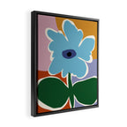Retro minimal flower III Framed Canvas Print Gallery Image 2