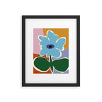 Retro minimal flower III Framed Art Print Gallery Image 6