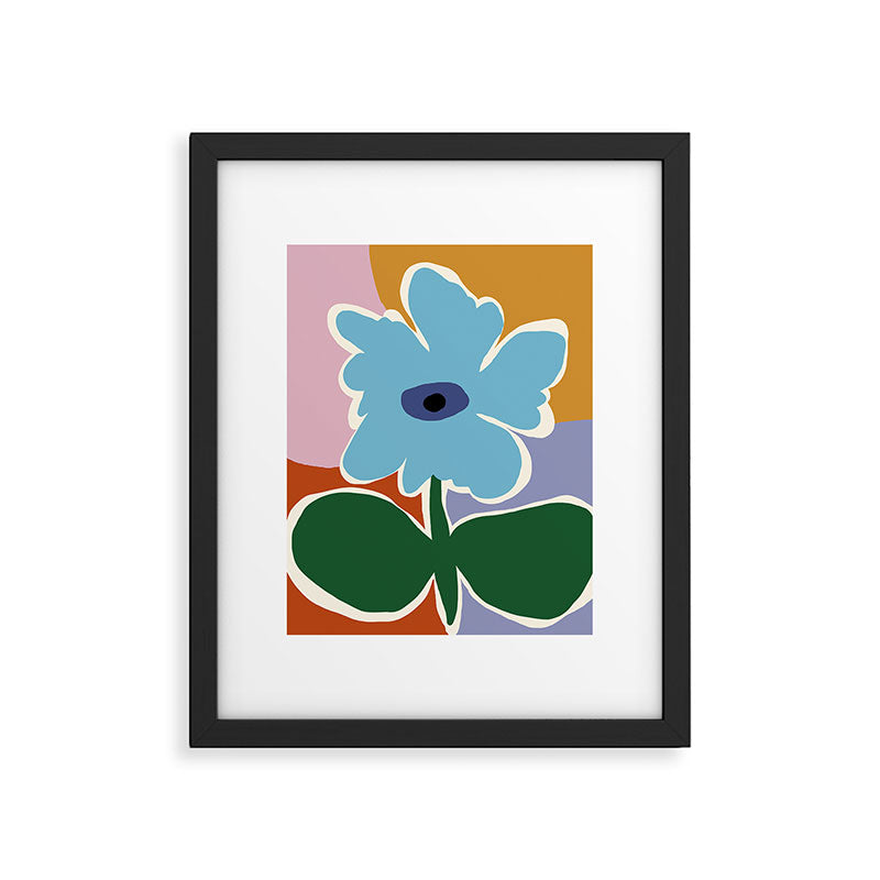 Retro minimal flower III Framed Art Print Gallery Image 6