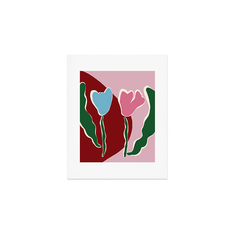 Retro minimal flower IV Art Print Gallery Image 1
