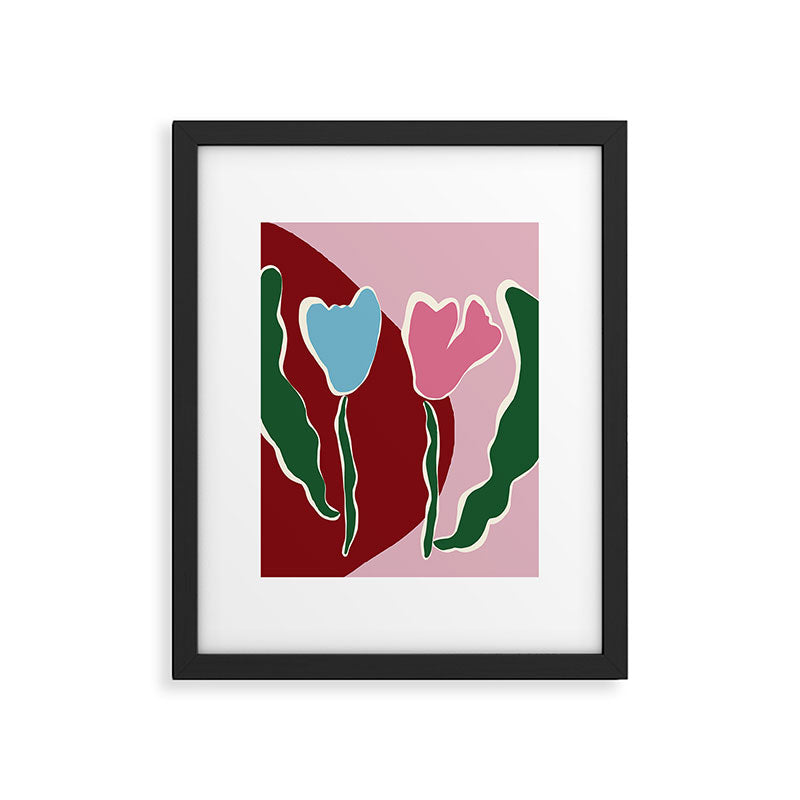 Retro minimal flower IV Framed Art Print Gallery Image 6
