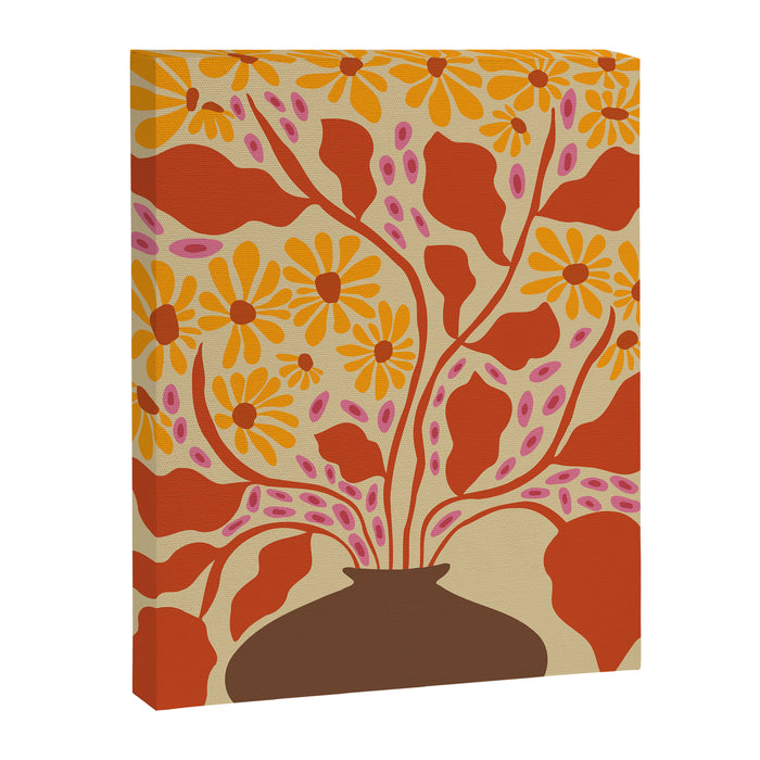 Retro Patel Pottery Canvas Print Gallery Image 1