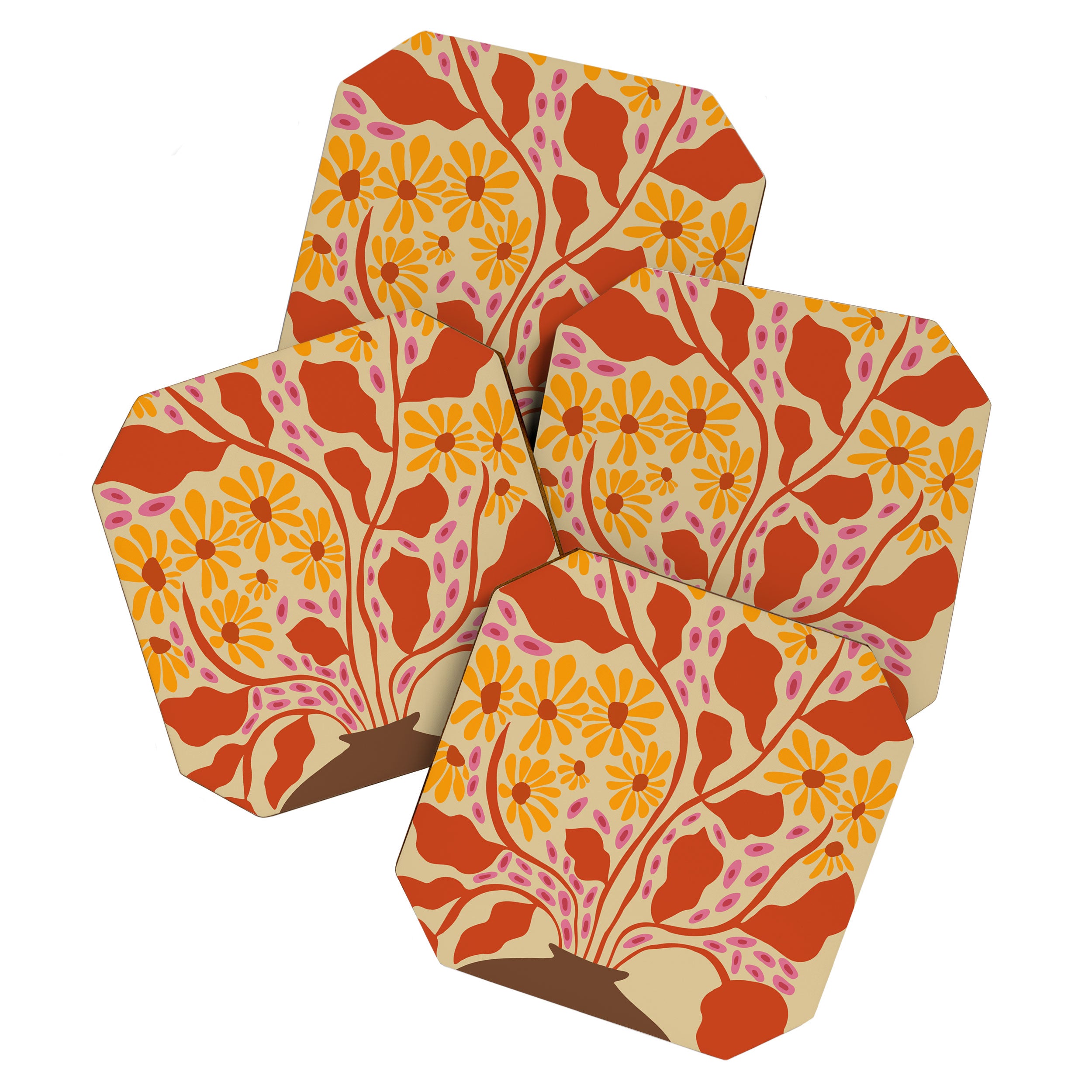 Retro Patel Pottery Coaster Gallery Image 1