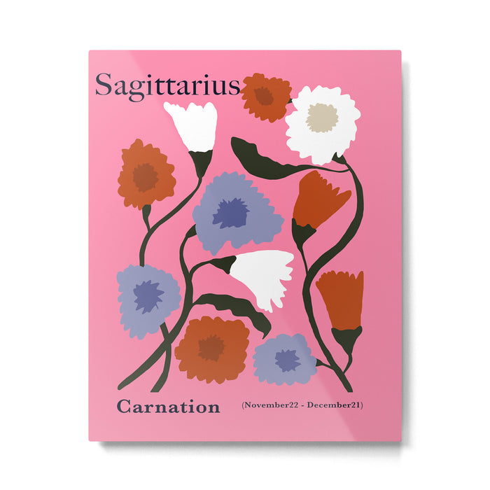 Sagittarius carnation Metal Print Gallery Image 1