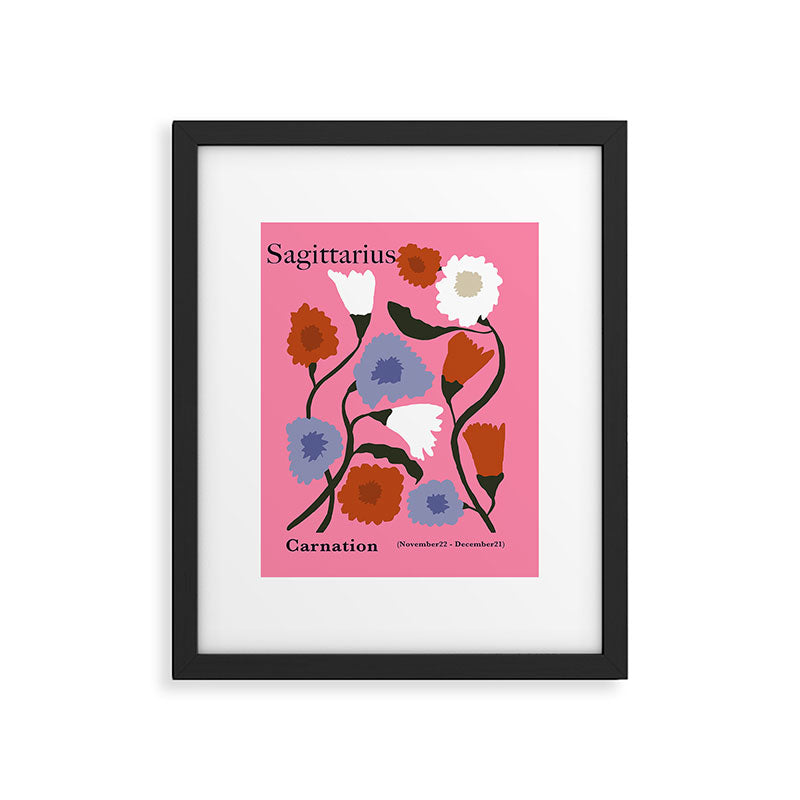 Sagittarius carnation Framed Art Print Gallery Image 5