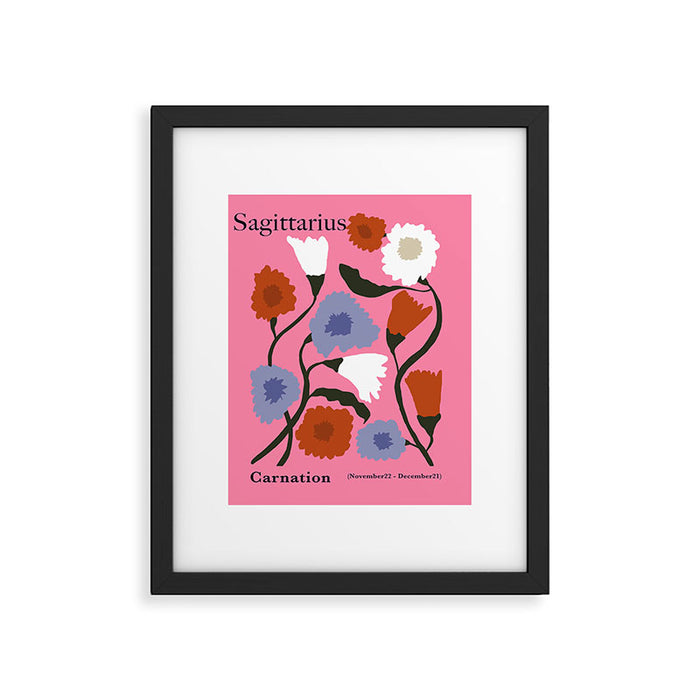 Sagittarius carnation Framed Art Print Gallery Image 1
