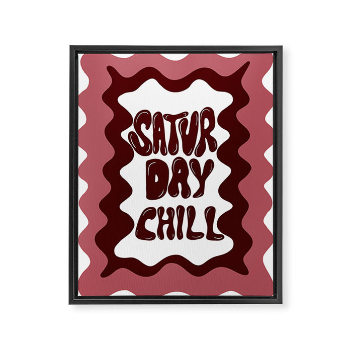 Saturday-Chill Framed Canvas Print Gallery Image 1