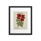 Scorpio red geranium  Framed Art Print Gallery Image 5