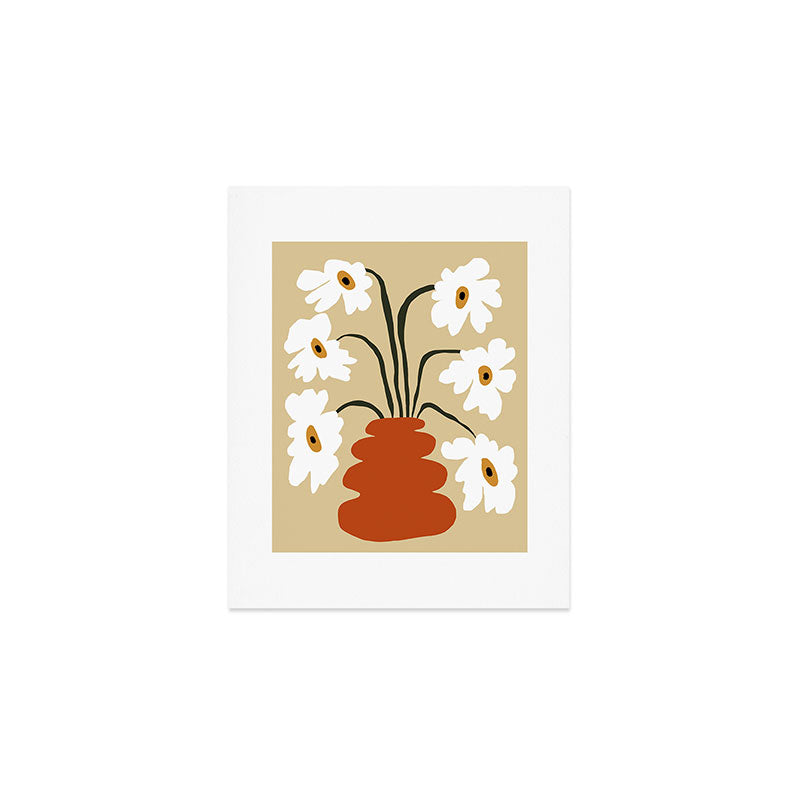 Six together flower pot  Art Print Gallery Image 1