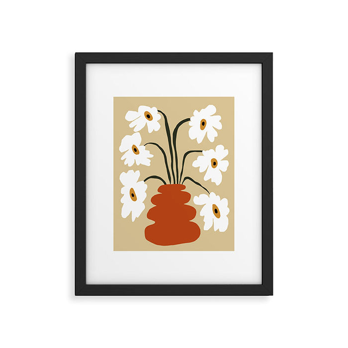 Six together flower pot  Framed Art Print Gallery Image 1