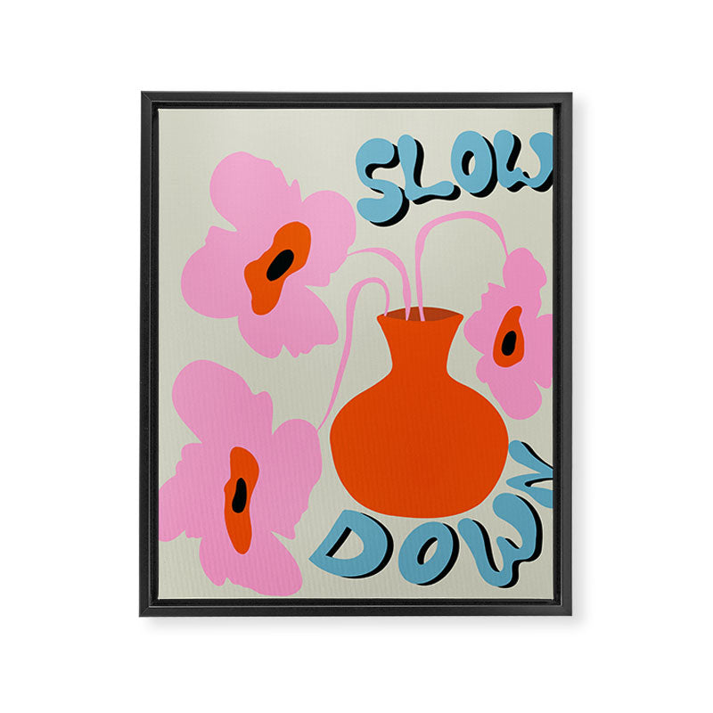 Slow Down Framed Canvas Print Gallery Image 6