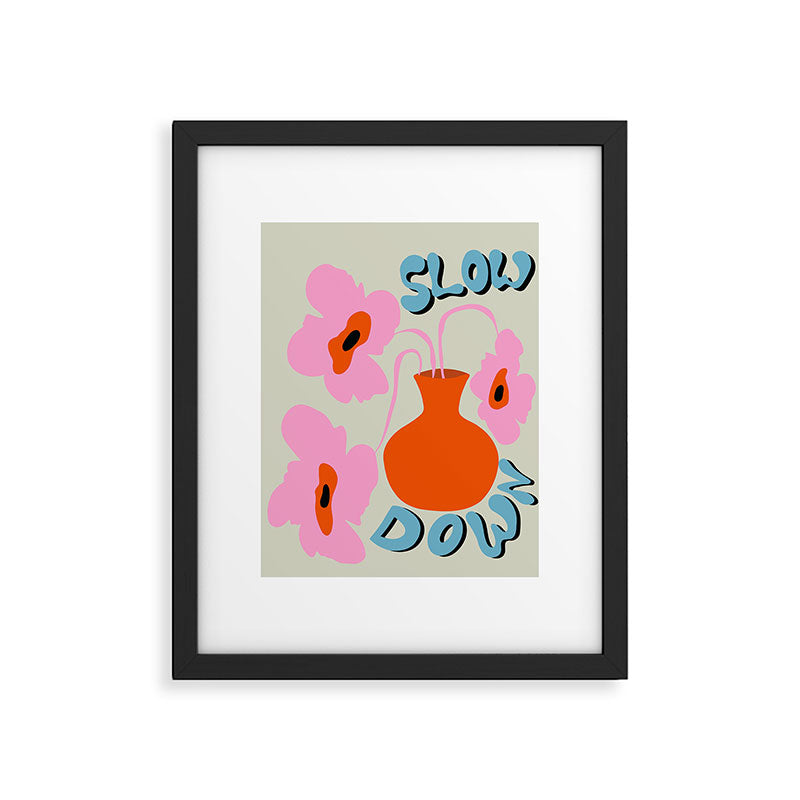 Slow Down Framed Art Print Gallery Image 5