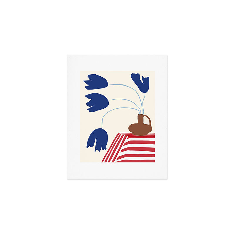 Still life flower pottery Art Print Gallery Image 1