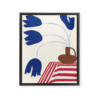 Still life flower pottery Framed Canvas Print Gallery Image 6