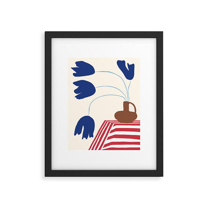 Still life flower pottery Framed Art Print Gallery Image 1