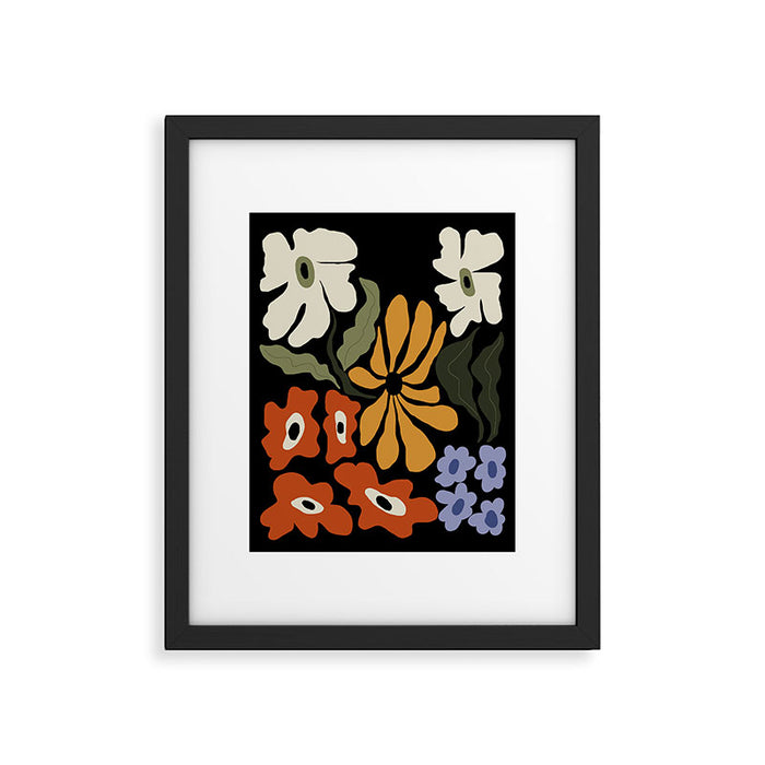 Summer floral night Framed Art Print Gallery Image 1