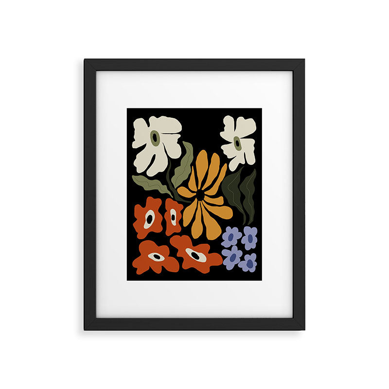 Summer floral night Framed Art Print Gallery Image 5