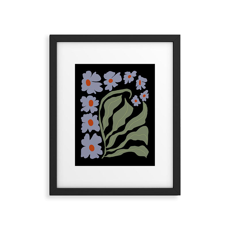 Summer night floral fun Framed Art Print Gallery Image 6
