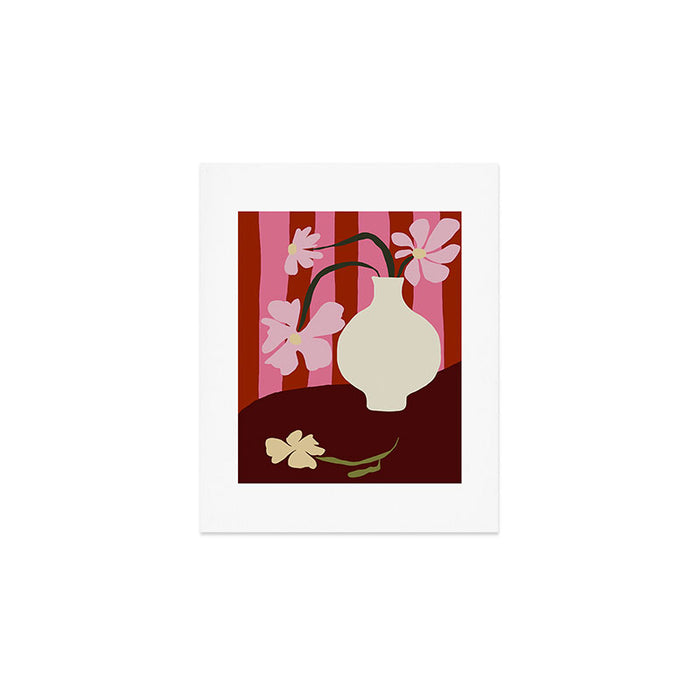 Summer stripped pottery  Art Print Gallery Image 1